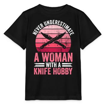 Messer Sammeln Frau Und Messer Sammlung - T-shirt bio MINI CREATOR Stanley/Stella Enfant - noir - Devant - Mikhail (115cm)