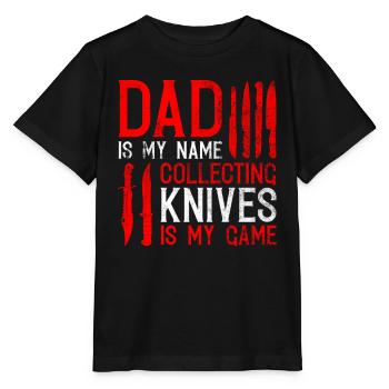 Jagdmesser Sammler Vater Und Messer Sammeln - T-shirt bio MINI CREATOR Stanley/Stella Enfant - noir - Devant - Mikhail (115cm)