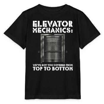 Aufzugsinstallateur-design Für Aufzugsmechaniker - T-shirt bio MINI CREATOR Stanley/Stella Enfant - noir - Devant - Mikhail (115cm)