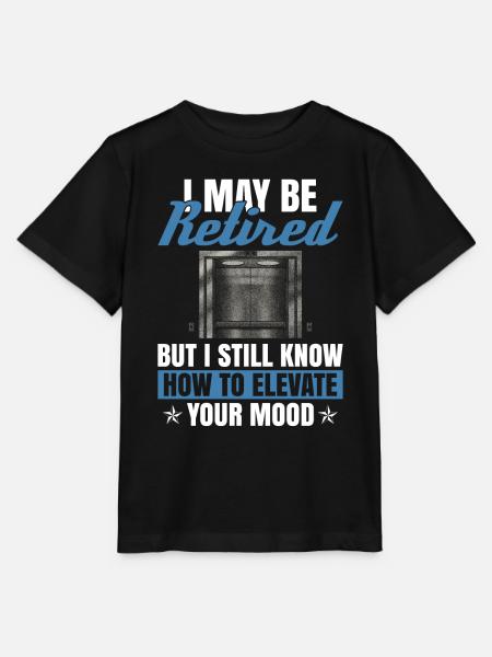 Pensioniertes Aufzugstechniker-design Für Einen - Stanley/Stella Kinder T-Shirt MINI CREATOR - Schwarz
