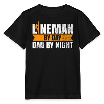 Elektrisches Kabel Lineman Design Für Lineworker - Stanley/Stella Kinder T-Shirt MINI CREATOR  - Schwarz - Vorne - Mikhail (115cm)