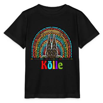 Cologne Arc-en-ciel Cathédrale de Cologne Carnaval de Kölsch Colonia - T-shirt bio MINI CREATOR Stanley/Stella Enfant - noir - Devant - Mikhail (115cm)