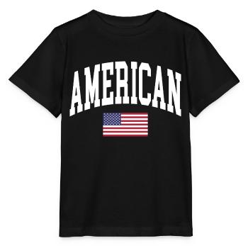 Américain - T-shirt bio MINI CREATOR Stanley/Stella Enfant - noir - Devant - Mikhail (115cm)