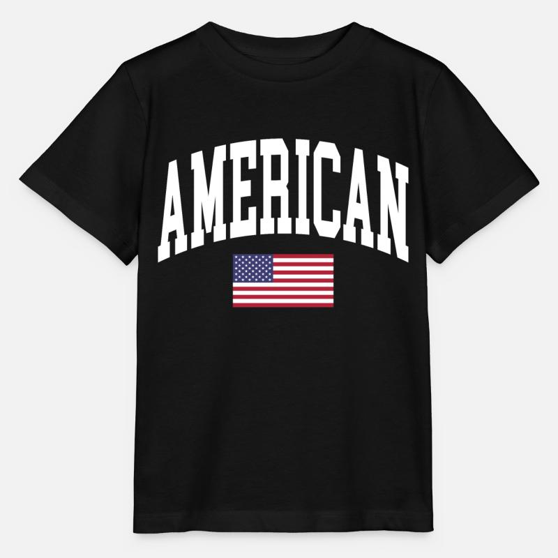 American - Stanley/Stella MINI CREATOR Kids’ T-Shirt - black