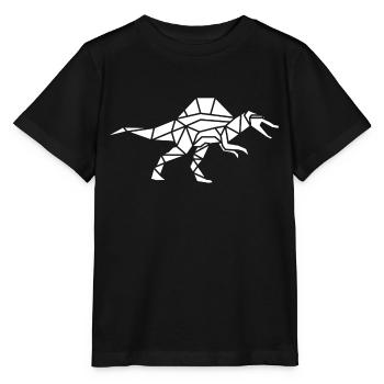 Spinosaurus géométriquement polygonale surfaces - T-shirt bio MINI CREATOR Stanley/Stella Enfant - noir - Devant - Mikhail (115cm)