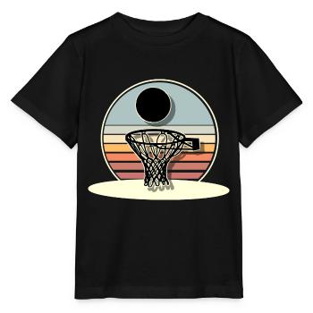 Basketball Basketballer - Stanley/Stella Kinder T-Shirt MINI CREATOR  - Schwarz - Vorne - Mikhail (115cm)