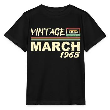 March 1965 - March 1965 - Stanley/Stella MINI CREATOR Kids’ T-Shirt - black - Front - Mikhail (115cm)