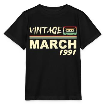 March 1991 - March 1991 - Stanley/Stella MINI CREATOR Kids’ T-Shirt - black - Front - Mikhail (115cm)