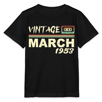 March 1953 - March 1953 - Stanley/Stella MINI CREATOR Kids’ T-Shirt - black - Front - Mikhail (115cm)