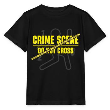 Tatort-ne-pas-croiser-crime-tenue-de-fête - T-shirt bio MINI CREATOR Stanley/Stella Enfant - noir - Devant - Mikhail (115cm)