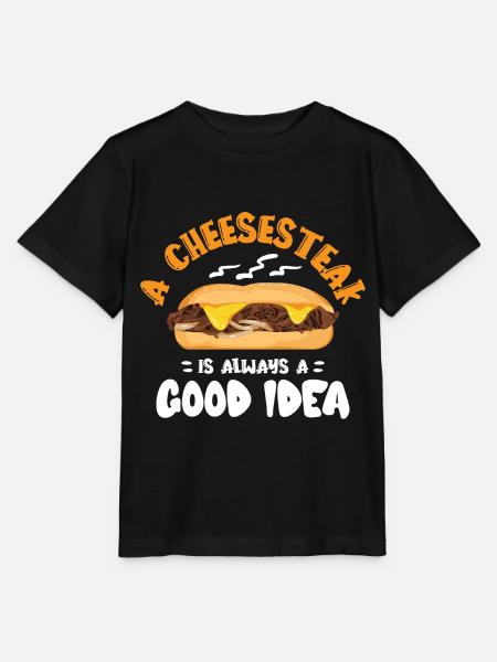 Philly Cheesesteak Sandwich - Stanley/Stella Kinder T-Shirt MINI CREATOR - Schwarz