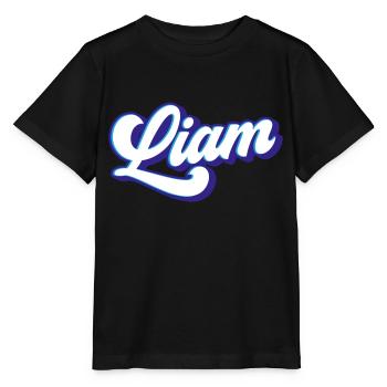 Liam | Farben änderbar - Stanley/Stella Kinder T-Shirt MINI CREATOR  - Schwarz - Vorne - Mikhail (115cm)