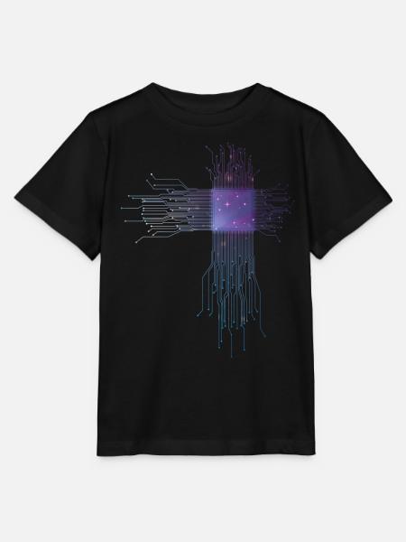 CPU Processeur Informaticien Électricien - T-shirt bio MINI CREATOR Stanley/Stella Enfant - noir