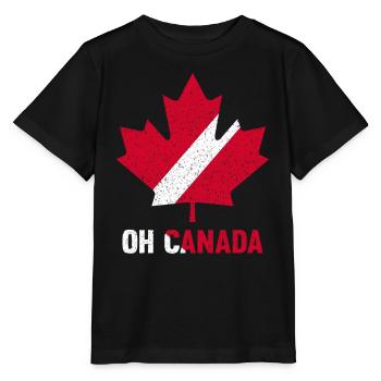 Oh Canada - T-shirt bio MINI CREATOR Stanley/Stella Enfant - noir - Devant - Mikhail (115cm)