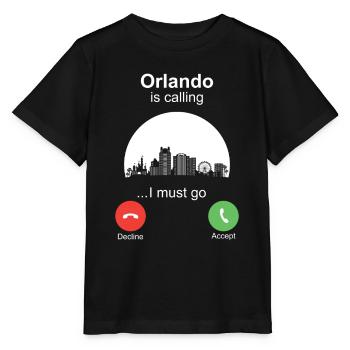 Orlando is Calling - Stanley/Stella MINI CREATOR Kids’ T-Shirt - black - Front - Mikhail (115cm)