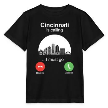 Cincinnati appelle - T-shirt bio MINI CREATOR Stanley/Stella Enfant - noir - Devant - Mikhail (115cm)