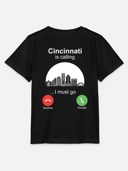 Cincinnati is Calling - Stanley/Stella Kinder T-Shirt MINI CREATOR - Schwarz