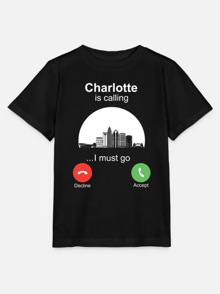 Charlotte is Calling - Stanley/Stella Kinder T-Shirt MINI CREATOR  - Schwarz