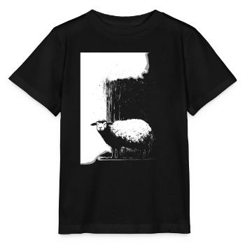 Schaf Schablone Art.-nr - Stanley/Stella Kinder T-Shirt MINI CREATOR  - Schwarz - Vorne - Mikhail (115cm)