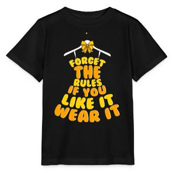 Forget the Rules if you like it wear it - Stanley/Stella Kinder T-Shirt MINI CREATOR  - Schwarz - Vorne - Mikhail (115cm)