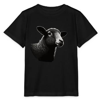 Schaf Schablone Art.-nr - Stanley/Stella Kinder T-Shirt MINI CREATOR  - Schwarz - Vorne - Mikhail (115cm)