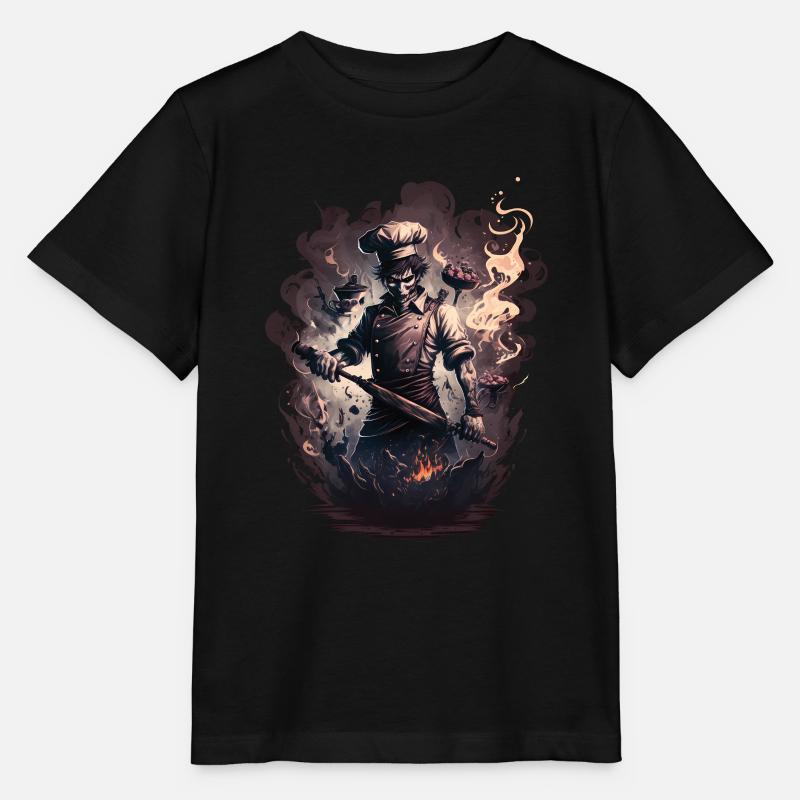 Cuisinier gothique de l’enfer - T-shirt bio MINI CREATOR Stanley/Stella Enfant - noir