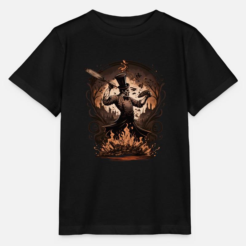 Gotischer Koch Aus Der Hölle - Stanley/Stella Kinder T-Shirt MINI CREATOR - Schwarz