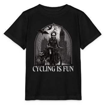 Satan occulte satanique Le cyclisme est amusant - T-shirt bio MINI CREATOR Stanley/Stella Enfant - noir - Devant - Mikhail (115cm)
