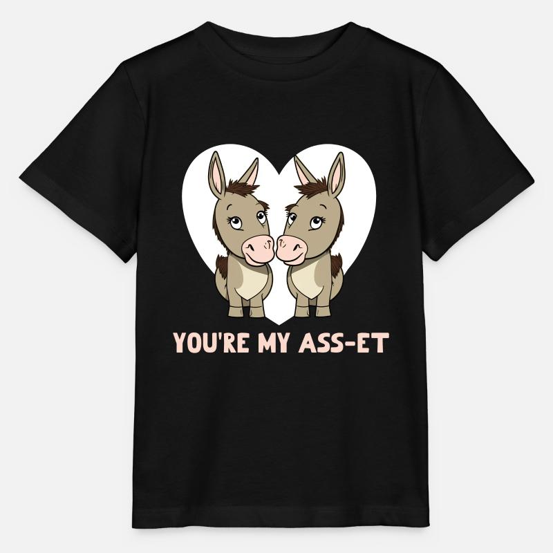 Tu es mon Ass-et Valeintine’s Day - T-shirt bio MINI CREATOR Stanley/Stella Enfant - noir