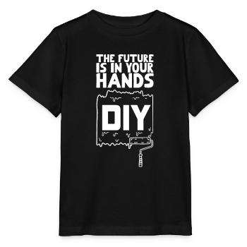 DIY The Future is in Your Hands - Stanley/Stella MINI CREATOR Kids’ T-Shirt - black - Front - Mikhail (115cm)