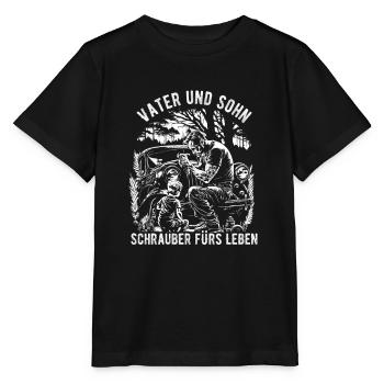 Tournevis père et fils pour la vie - T-shirt bio MINI CREATOR Stanley/Stella Enfant - noir - Devant - Mikhail (115cm)