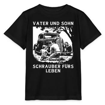 Tournevis père et fils pour la vie - T-shirt bio MINI CREATOR Stanley/Stella Enfant - noir - Devant - Mikhail (115cm)