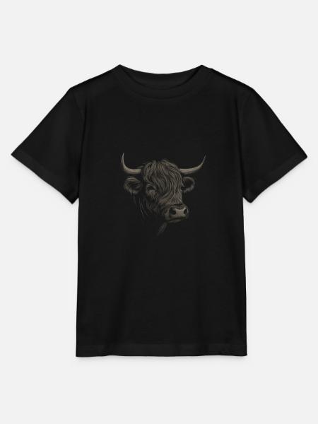Hochlandrind Hochland Rind Highland Cattle Kuh - Stanley/Stella Kinder T-Shirt MINI CREATOR  - Schwarz