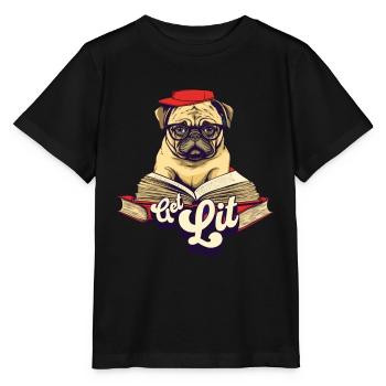 Get Lit Pug - Stanley/Stella MINI CREATOR Kids’ T-Shirt - black - Front - Mikhail (115cm)