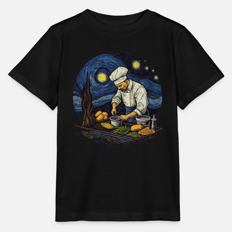 Masterpiece Cuisine La cuisine étoilée du - T-shirt bio MINI CREATOR Stanley/Stella Enfant - noir