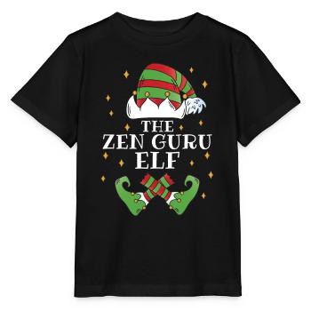 The Zen Guru Elf Namaste - Stanley/Stella MINI CREATOR Kids’ T-Shirt - black - Front - Mikhail (115cm)