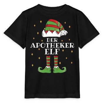 Der Apotheker Elf - Familien Weihnachtsoutfit - Stanley/Stella Kinder T-Shirt MINI CREATOR  - Schwarz - Vorne - Mikhail (115cm)