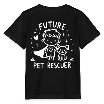 Future Pet Rescuer - Your Compassion - Stanley/Stella MINI CREATOR Kids’ T-Shirt - black - Front - Mikhail (115cm)