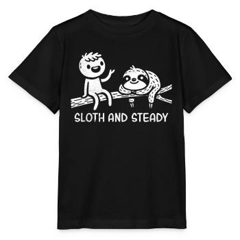 Simplement paresser autour des vêtements de griffonnage décontractés - T-shirt bio MINI CREATOR Stanley/Stella Enfant - noir - Devant - Mikhail (115cm)