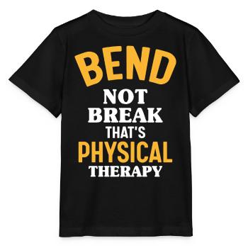 "mastering The Bend – Resilience In Therapy" - Stanley/Stella MINI CREATOR Kids’ T-Shirt - black - Front - Mikhail (115cm)