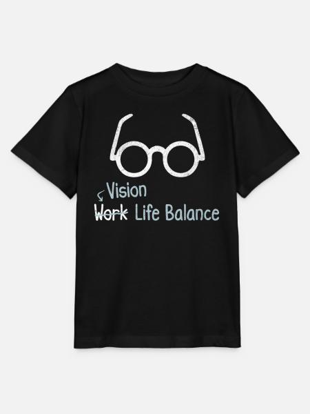 Vision Work-life-balance - Augenoptiker Beruf - Stanley/Stella Kinder T-Shirt MINI CREATOR - Schwarz
