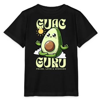 Peace, Love & Avocado – Umweltfreundliche - Stanley/Stella Kinder T-Shirt MINI CREATOR  - Schwarz - Vorne - Mikhail (115cm)