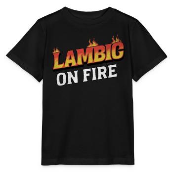Lambic On Fire - Verses passionnés et bières artisanales - T-shirt bio MINI CREATOR Stanley/Stella Enfant - noir - Devant - Mikhail (115cm)