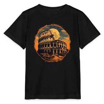 Colosseum in the Moonlight – Revival of the - Stanley/Stella MINI CREATOR Kids’ T-Shirt - black - Front - Mikhail (115cm)