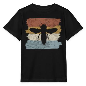 Hobby Beekeeper Retro Stripe Design - T-shirt bio MINI CREATOR Stanley/Stella Enfant - noir - Devant - Mikhail (115cm)