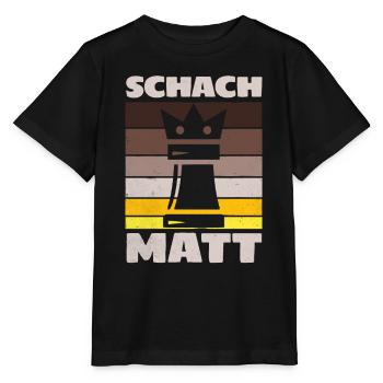 Chess Mate Viking Jeu d’échecs en plein air - T-shirt bio MINI CREATOR Stanley/Stella Enfant - noir - Devant - Mikhail (115cm)