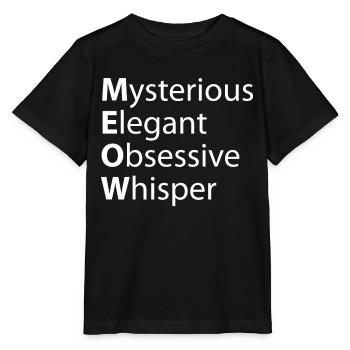 Miaou Mystérieux Élégant Murmure obsessionnel - T-shirt bio MINI CREATOR Stanley/Stella Enfant - noir - Devant - Mikhail (115cm)