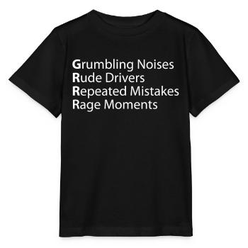 Grr Grumbling Rude Repeated Rage - Stanley/Stella MINI CREATOR Kids’ T-Shirt - black - Front - Mikhail (115cm)