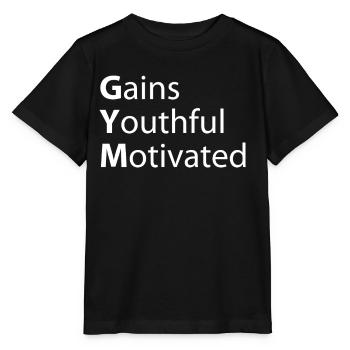 Gym Gewinnt An Jugendlicher Motivation - Stanley/Stella Kinder T-Shirt MINI CREATOR  - Schwarz - Vorne - Mikhail (115cm)