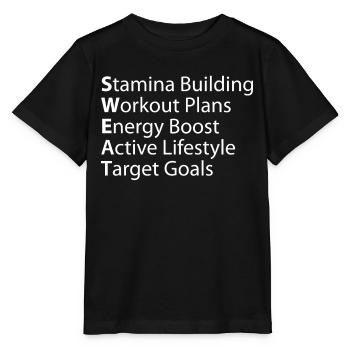 Plans d’entraînement pour le développement de l’endurance de la transpiration - T-shirt bio MINI CREATOR Stanley/Stella Enfant - noir - Devant - Mikhail (115cm)